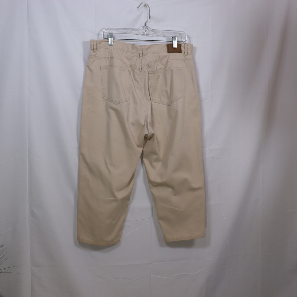 Lauren Ralph Lauren Womens 14 Khaki Crop Pants Tan Cotton Straight Leg